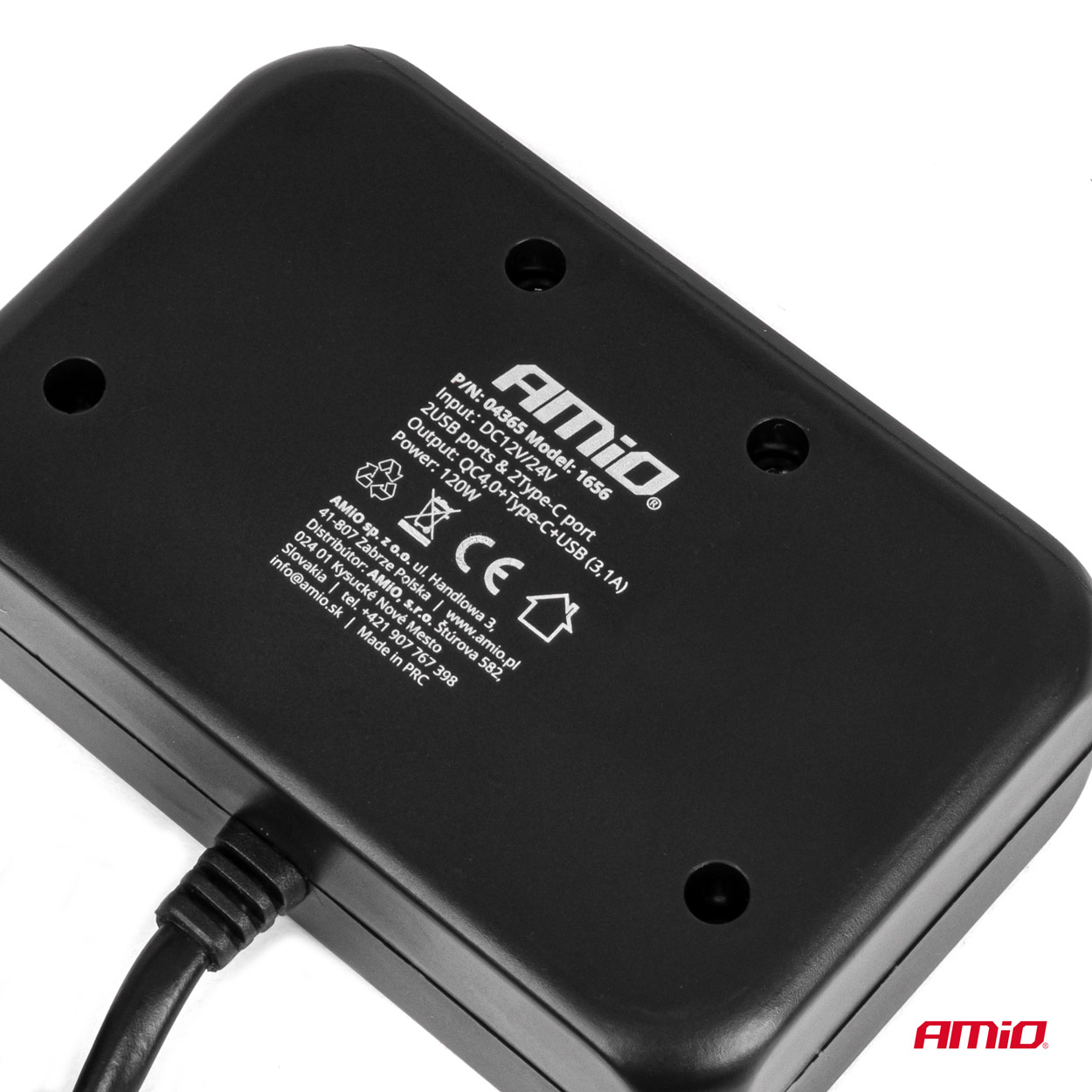 ΑΝΤΑΠΤΟΡΑΣ ΑΝΑΠΤΗΡΑ 12/24V 120W ΜΑΥΡΟΣ/3 ΘΕΣΕΙΣ/1xUSB-A+1xUSB-C QC 4.0 ΤΑΧΕΙΑΣ ΦΟΡΤΙΣΗΣ/ΚΑΛΩΔΙΟ 80cm AMIO - 1 Τεμ. ΑΝΤΑΠΤΟΡΑΣ ΑΝΑΠΤΗΡΑ 12/24V 120W ΜΑΥΡΟΣ/3 ΘΕΣΕΙΣ/1xUSB-A+1xUSB-C QC 4.0 ΤΑΧΕΙΑΣ ΦΟΡΤΙΣΗΣ/ΚΑΛΩΔΙΟ 80cm AMIO - 1 Τεμ.