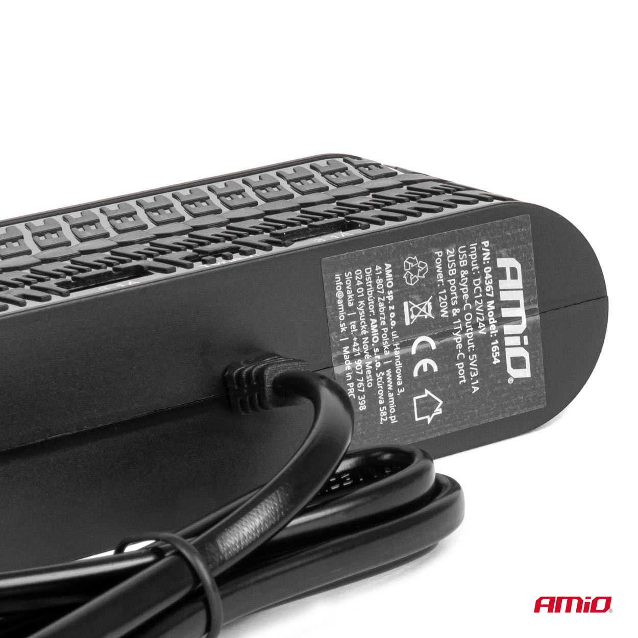 ΑΝΤΑΠΤΟΡΑΣ ΑΝΑΠΤΗΡΑ 12/24V 120W ΜΑΥΡΟΣ - 4 ΘΕΣΕΙΣ - 2xUSB-A + 1xUSB-C - ΚΑΛΩΔΙΟ 80cm AMIO - 1 Τεμ. ΑΝΤΑΠΤΟΡΑΣ ΑΝΑΠΤΗΡΑ 12/24V 120W ΜΑΥΡΟΣ - 4 ΘΕΣΕΙΣ - 2xUSB-A + 1xUSB-C - ΚΑΛΩΔΙΟ 80cm AMIO - 1 Τεμ.