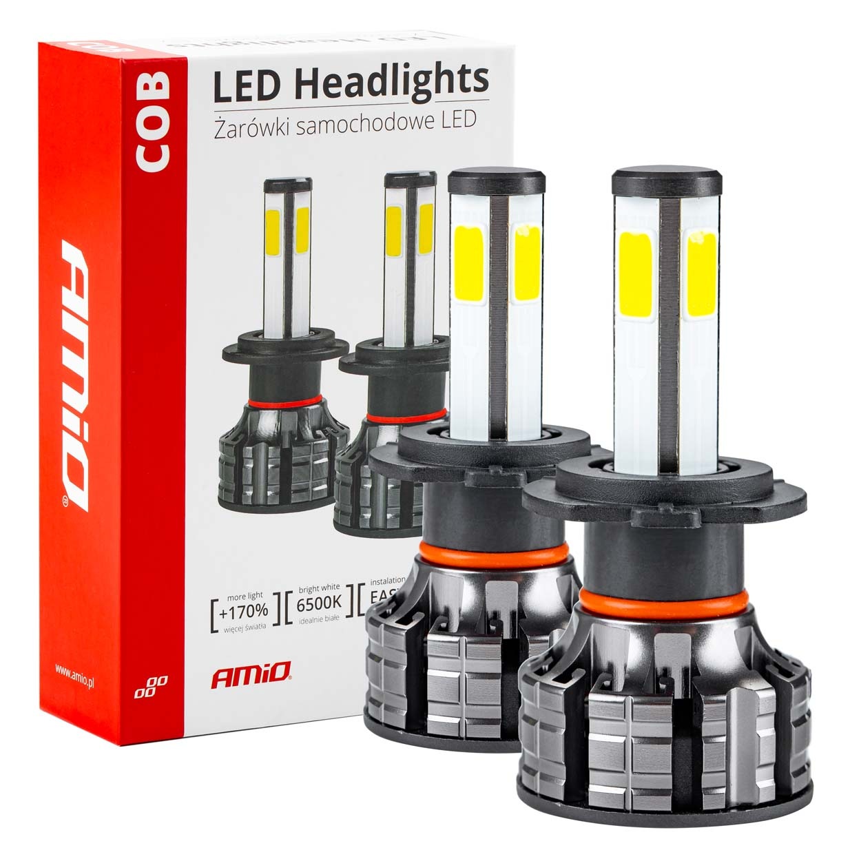 Amio - Λάμπες Led Η7 12V/24V 44W 6.500K 3.800lm COB - 2 τεμ. (02844/AM) Amio - Λάμπες Led Η7 12V/24V 44W 6.500K 3.800lm COB - 2 τεμ. (02844/AM)