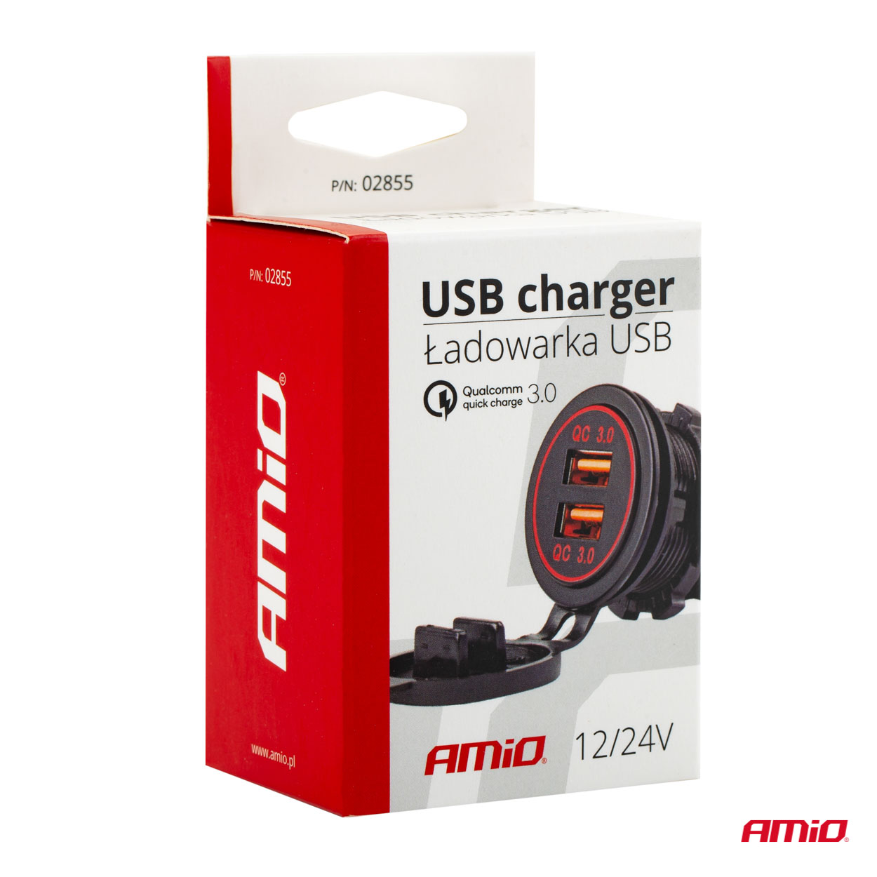 ΠΡΙΖΑ ΜΕ 2 ΘΥΡΕΣ USB 12/24V 3.0A Φ37mmX51mm QUICK CHARGE MOD-05 ΠΡΙΖΑ ΜΕ 2 ΘΥΡΕΣ USB 12/24V 3.0A Φ37mmX51mm QUICK CHARGE MOD-05