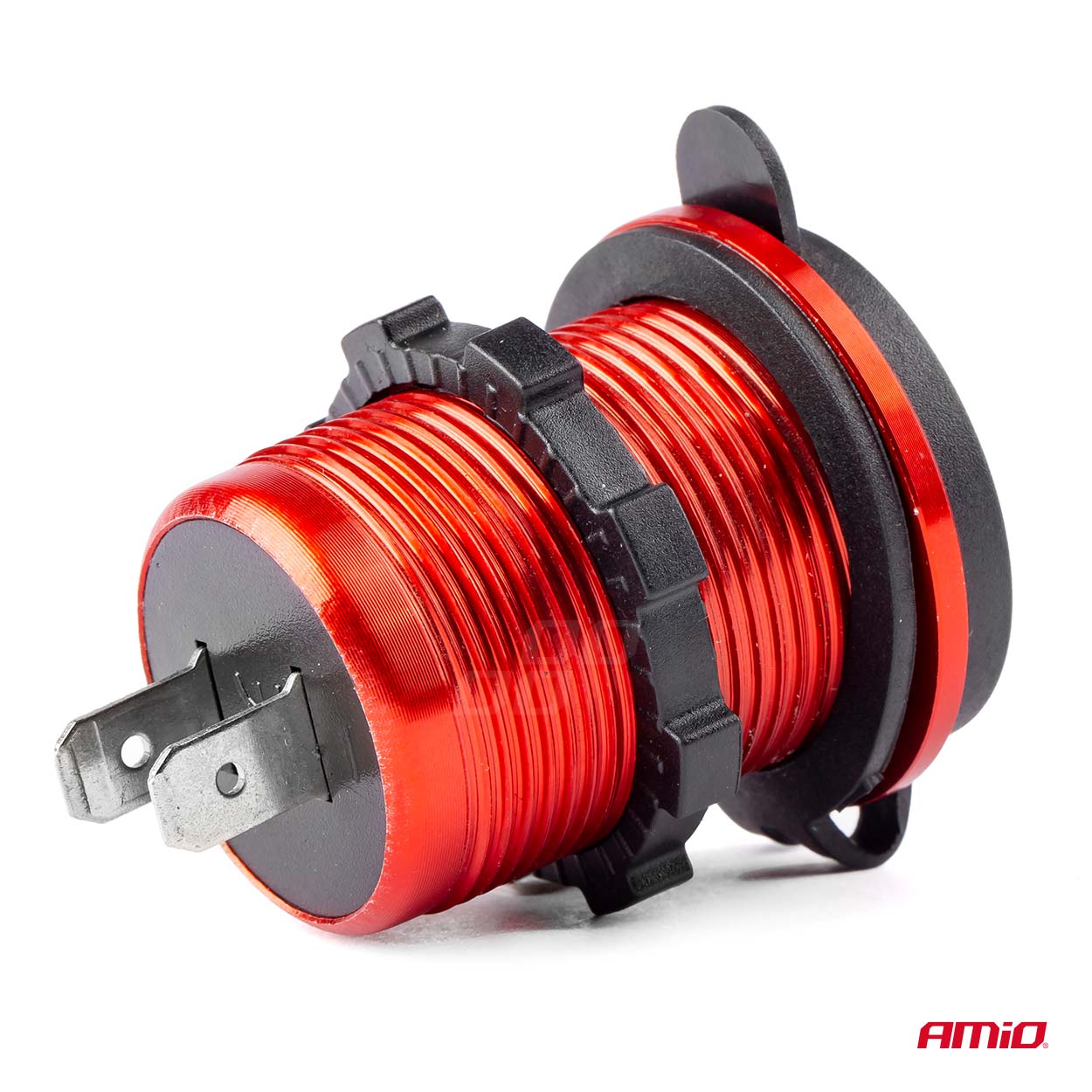 ΠΡΙΖΑ ΜΕ 2 ΘΥΡΕΣ USB ΚΑΙ ΚΑΠΑΚΙ ΚΟΚΚΙΝΗ/ΜΑΥΡΗ 12/24V 5V 3.1A MOD-10 AMIO ΠΡΙΖΑ ΜΕ 2 ΘΥΡΕΣ USB ΚΑΙ ΚΑΠΑΚΙ ΚΟΚΚΙΝΗ/ΜΑΥΡΗ 12/24V 5V 3.1A MOD-10 AMIO