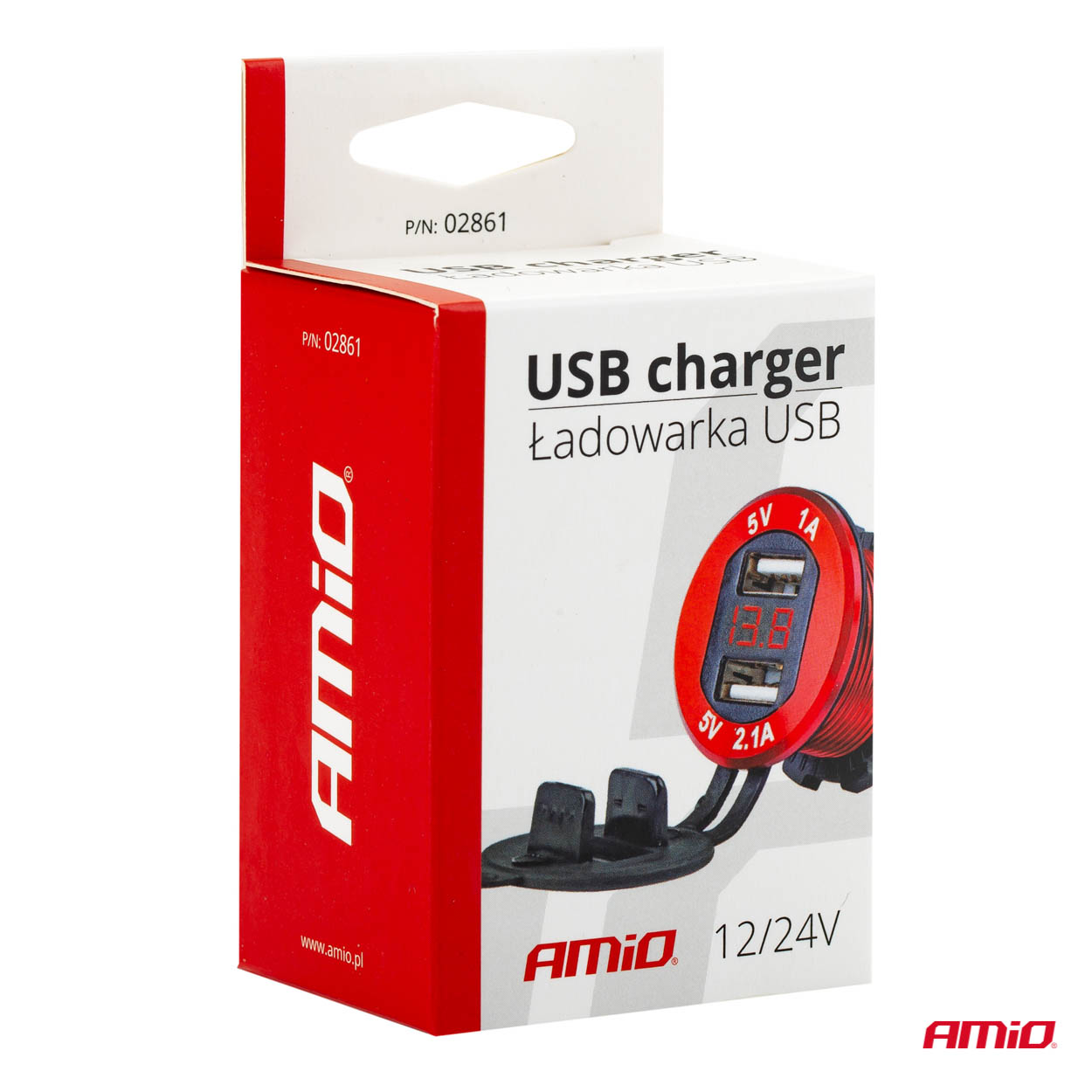 ΠΡΙΖΑ ΜΕ 2 ΘΥΡΕΣ USB ΚΑΙ ΨΗΦΙΑΚΟ ΒΟΛΤΟΜΕΤΡΟ ΜΕ ΚΑΠΑΚΙ ΚΟΚΚΙΝΗ 12/24V 5V 3.1A MOD-11 AMIO ΠΡΙΖΑ ΜΕ 2 ΘΥΡΕΣ USB ΚΑΙ ΨΗΦΙΑΚΟ ΒΟΛΤΟΜΕΤΡΟ ΜΕ ΚΑΠΑΚΙ ΚΟΚΚΙΝΗ 12/24V 5V 3.1A MOD-11 AMIO