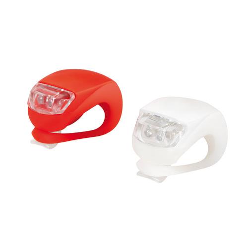 Lampa Φως ποδηλάτου σε κόκκινο και άσπρο 2τεμ. 2 LED αδιάβροχα Lampa Φως ποδηλάτου σε κόκκινο και άσπρο 2τεμ. 2 LED αδιάβροχα