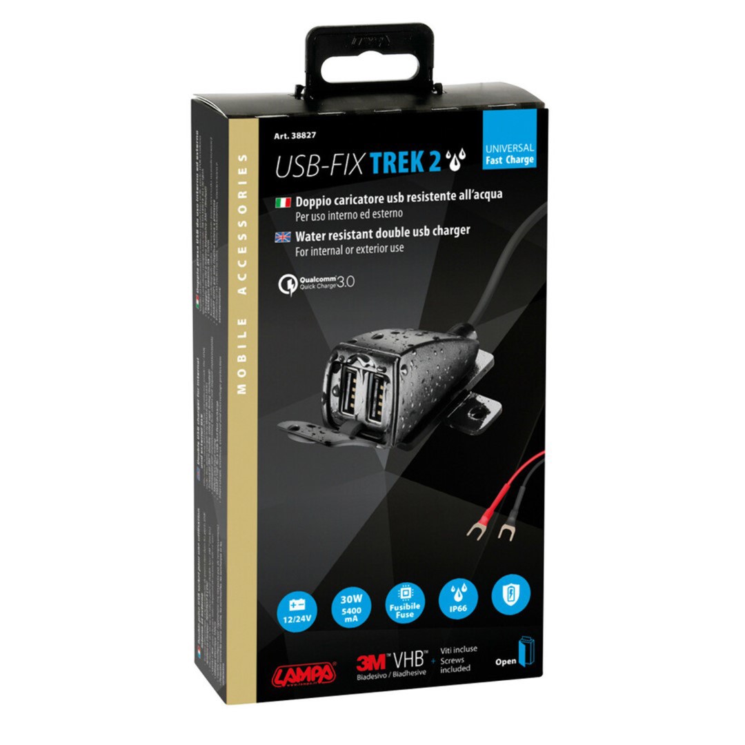 ΦΟΡΤΙΣΤΗΣ USB ΔΙΠΛΟΣ TREK 2 12/24V 5400mA ΜΕ ΒΑΣΗ ΣΤΗΡΙΞΗΣ ΒΙΔΩΤΗ ΚΑΙ ΚΑΛΩΔΙΟ 150cm ΑΔΙΑΒΡΟΧΟΣ ΦΟΡΤΙΣΤΗΣ USB ΔΙΠΛΟΣ TREK 2 12/24V 5400mA ΜΕ ΒΑΣΗ ΣΤΗΡΙΞΗΣ ΒΙΔΩΤΗ ΚΑΙ ΚΑΛΩΔΙΟ 150cm ΑΔΙΑΒΡΟΧΟΣ