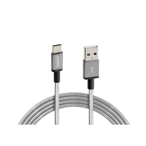 ΚΑΛΩΔΙΟ USB ΦΟΡΤΙΣΗΣ ΚΑΙ ΣΥΓΧΡΟΝΙΣΜΟΥ IRON SILVER LINE - TYPE C (100 cm) ΚΑΛΩΔΙΟ USB ΦΟΡΤΙΣΗΣ ΚΑΙ ΣΥΓΧΡΟΝΙΣΜΟΥ IRON SILVER LINE - TYPE C (100 cm)
