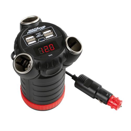 ΑΝΤΑΠΤΟΡΑΣ ΑΝΑΠΤΗΡΑ 12/24/36V ΤΡΙΠΛΟΣ ΜΕ 4 USB+ΒΟΛΤΟΜΕΤΡΟ MULTI POWER CUP ΜΕ ΚΑΛΩΔΙΟ 80cm ΑΝΤΑΠΤΟΡΑΣ ΑΝΑΠΤΗΡΑ 12/24/36V ΤΡΙΠΛΟΣ ΜΕ 4 USB+ΒΟΛΤΟΜΕΤΡΟ MULTI POWER CUP ΜΕ ΚΑΛΩΔΙΟ 80cm
