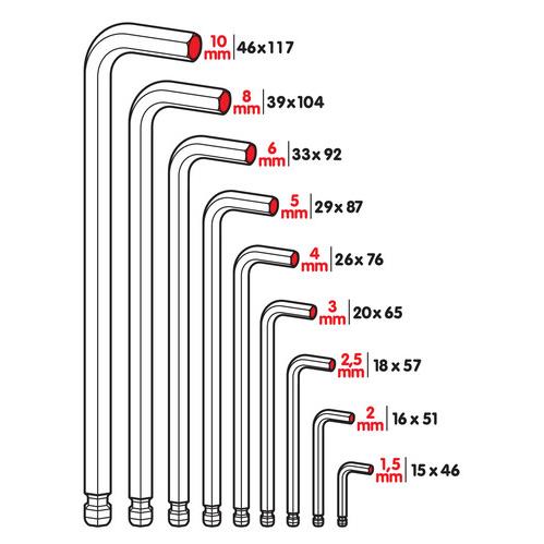 Lampa ΑΛΕΝ ΕΞΑΓΩΝΑ 9ΤΕΜΑΧΙΩΝ (1,5-2-2,5-3-4-5-6-8-10mm) Lampa ΑΛΕΝ ΕΞΑΓΩΝΑ 9ΤΕΜΑΧΙΩΝ (1,5-2-2,5-3-4-5-6-8-10mm)