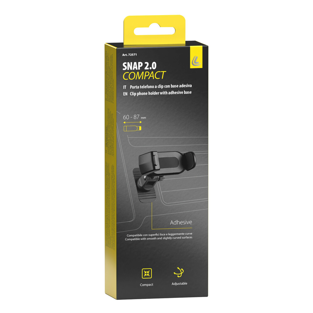 ΒΑΣΗ ΣΤΗΡΙΞΗΣ ΚΙΝΗΤΟΥ SNAP 2.0 COMPACT CLIP PHONE ΑΥΤΟΚΟΛΛΗΤΗ 33x55mm ΓΙΑ ΣΥΣΚΕΥΕΣ 60-87mm LAMPA - 1 ΤΕΜ. ΒΑΣΗ ΣΤΗΡΙΞΗΣ ΚΙΝΗΤΟΥ SNAP 2.0 COMPACT CLIP PHONE ΑΥΤΟΚΟΛΛΗΤΗ 33x55mm ΓΙΑ ΣΥΣΚΕΥΕΣ 60-87mm LAMPA - 1 ΤΕΜ.