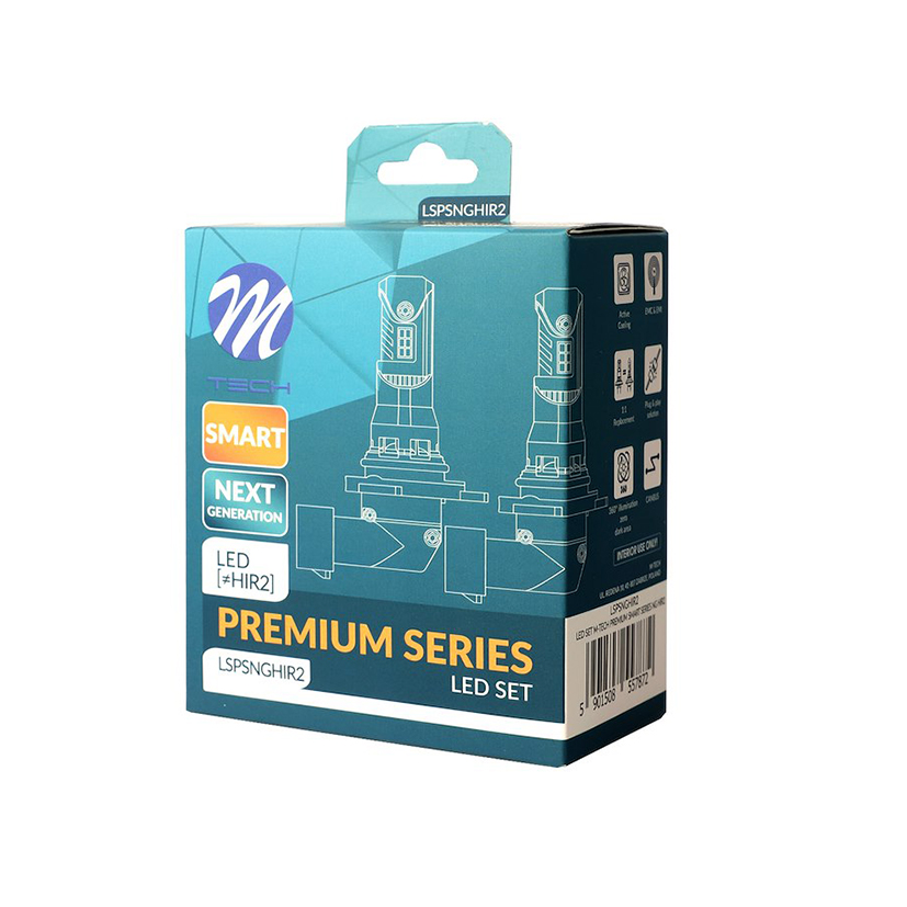 M-Tech - Λάμπες LED H15 τύπου Premium Smart Series με Canbus και CSP3570, τάση λειτουργίας 12V, ισχύ έως 35W, φωτεινότητα έως 5000lm και χρώμα 6000K, για φανάρια με προτζέκτορα - 2 τεμ. (LSPSNGHIR2/MT) M-Tech - Λάμπες LED H15 τύπου Premium Smart Series με Canbus και CSP3570, τάση λειτουργίας 12V, ισχύ έως 35W, φωτεινότητα έως 5000lm και χρώμα 6000K, για φανάρια με προτζέκτορα - 2 τεμ. (LSPSNGHIR2/MT)
