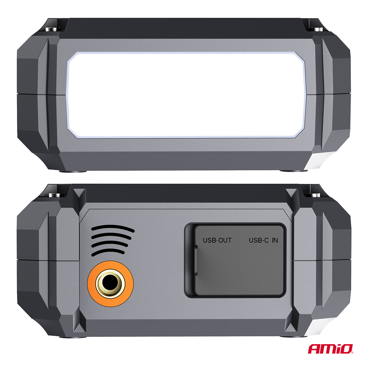 Amio - Φορητός Εκκινητής Μπαταρίας 4 σε 1 τύπου Jump Starter με Κομπρεσέρ Αέρα Φως LED και Powerbank τάση λειτουργίας 12V απόδοσης 7.2Ah 600A για Επιβατικά Αυτοκίνητα - 1 τεμ. (04674/AM) Amio - Φορητός Εκκινητής Μπαταρίας 4 σε 1 τύπου Jump Starter με Κομπρεσέρ Αέρα Φως LED και Powerbank τάση λειτουργίας 12V απόδοσης 7.2Ah 600A για Επιβατικά Αυτοκίνητα - 1 τεμ. (04674/AM)