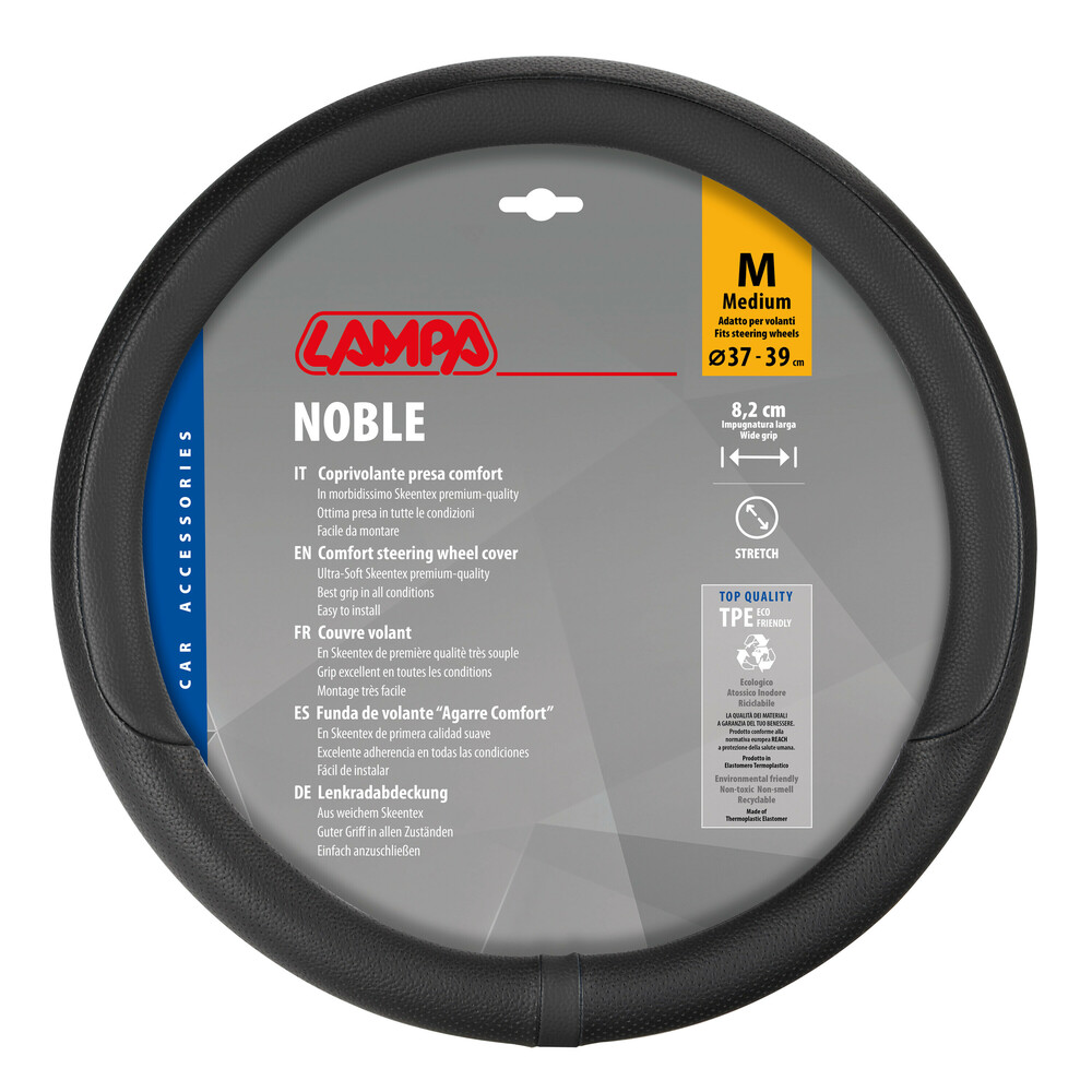 ΚΑΛΥΜΜΑ ΤΙΜΟΝΙΟΥ NOBLE (M) 37/39cm ΜΑΥΡΟ ΟΙΚΟΛΟΓΙΚΟ ΔΕΡΜΑ ΑΟΣΜΟ (ΠΑΧΟΣ 8,2cm) LAMPA ΚΑΛΥΜΜΑ ΤΙΜΟΝΙΟΥ NOBLE (M) 37/39cm ΜΑΥΡΟ ΟΙΚΟΛΟΓΙΚΟ ΔΕΡΜΑ ΑΟΣΜΟ (ΠΑΧΟΣ 8,2cm) LAMPA