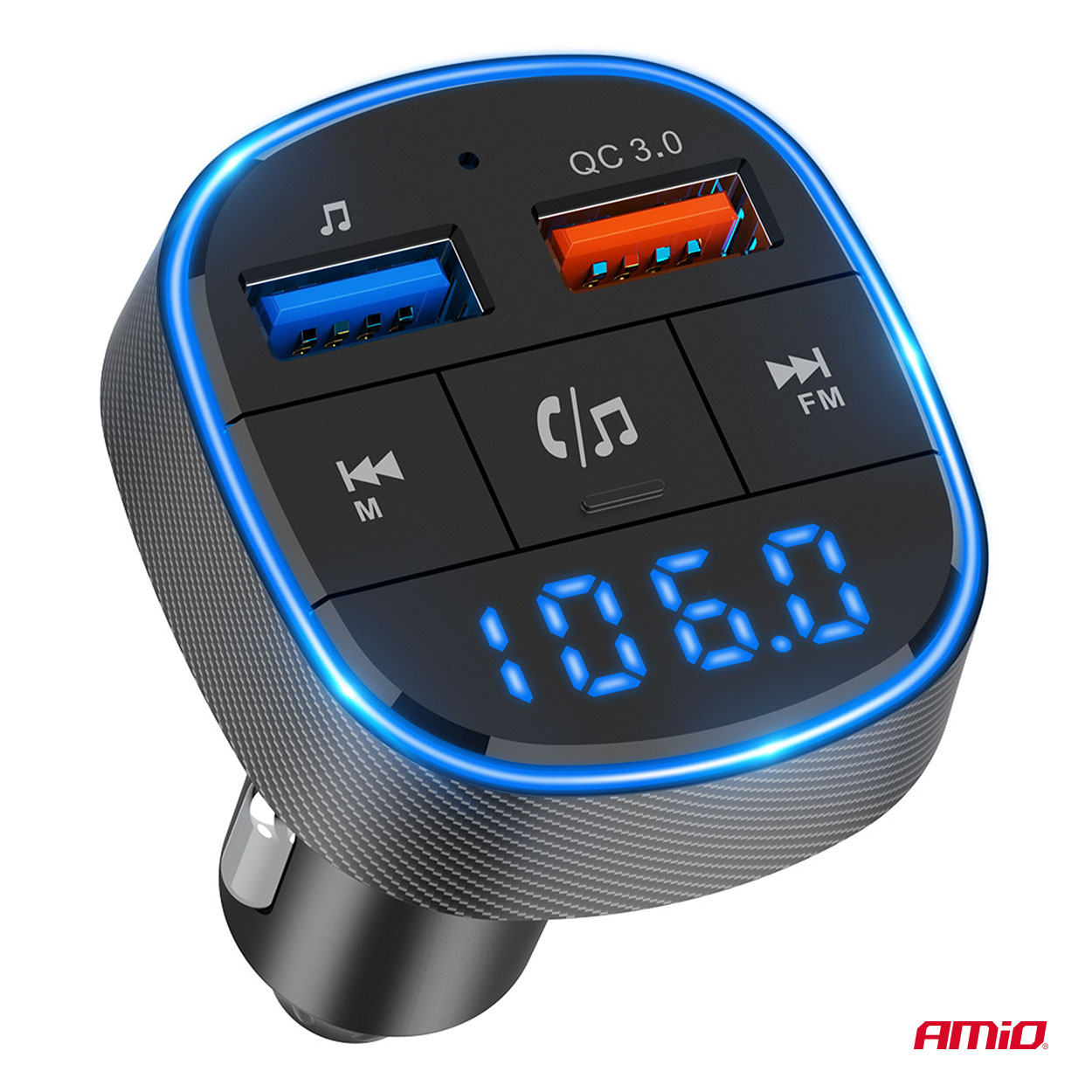 Amio - FM Transmitter Αναπτήρα τύπου FMT01 τάση λειτουργίας για Επιβατικά Αυτοκίνητα και Φορτηγά με 2xUSB Type-A για Επιβατικά Αυτοκίνητα και Φορτηγά - 1 τεμ. (04648/AM) Amio - FM Transmitter Αναπτήρα τύπου FMT01 τάση λειτουργίας για Επιβατικά Αυτοκίνητα και Φορτηγά με 2xUSB Type-A για Επιβατικά Αυτοκίνητα και Φορτηγά - 1 τεμ. (04648/AM)