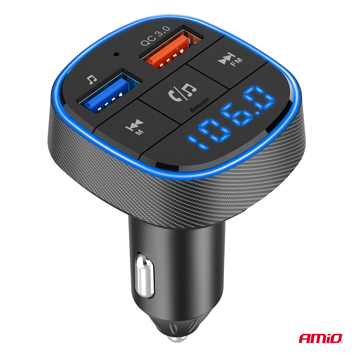Amio - FM Transmitter Αναπτήρα τύπου FMT01 τάση λειτουργίας για Επιβατικά Αυτοκίνητα και Φορτηγά με 2xUSB Type-A για Επιβατικά Αυτοκίνητα και Φορτηγά - 1 τεμ. (04648/AM) Amio - FM Transmitter Αναπτήρα τύπου FMT01 τάση λειτουργίας για Επιβατικά Αυτοκίνητα και Φορτηγά με 2xUSB Type-A για Επιβατικά Αυτοκίνητα και Φορτηγά - 1 τεμ. (04648/AM)