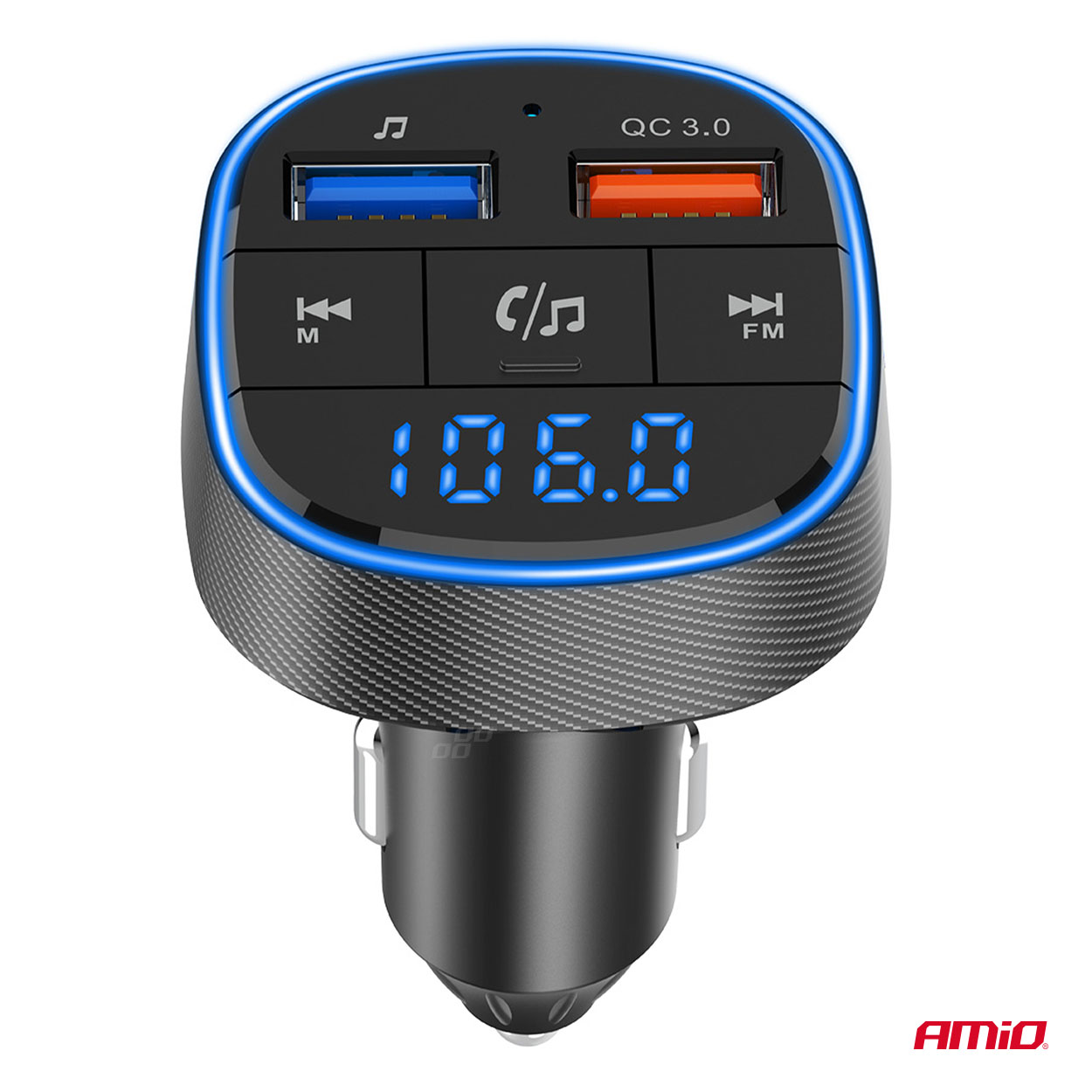 Amio - FM Transmitter Αναπτήρα τύπου FMT01 τάση λειτουργίας για Επιβατικά Αυτοκίνητα και Φορτηγά με 2xUSB Type-A για Επιβατικά Αυτοκίνητα και Φορτηγά - 1 τεμ. (04648/AM) Amio - FM Transmitter Αναπτήρα τύπου FMT01 τάση λειτουργίας για Επιβατικά Αυτοκίνητα και Φορτηγά με 2xUSB Type-A για Επιβατικά Αυτοκίνητα και Φορτηγά - 1 τεμ. (04648/AM)