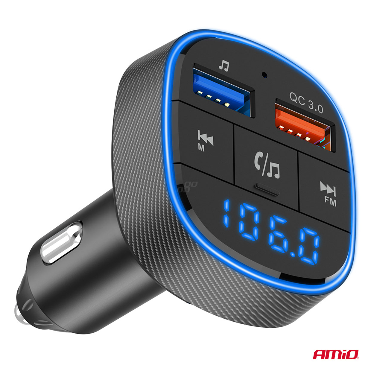 Amio - FM Transmitter Αναπτήρα τύπου FMT01 τάση λειτουργίας για Επιβατικά Αυτοκίνητα και Φορτηγά με 2xUSB Type-A για Επιβατικά Αυτοκίνητα και Φορτηγά - 1 τεμ. (04648/AM) Amio - FM Transmitter Αναπτήρα τύπου FMT01 τάση λειτουργίας για Επιβατικά Αυτοκίνητα και Φορτηγά με 2xUSB Type-A για Επιβατικά Αυτοκίνητα και Φορτηγά - 1 τεμ. (04648/AM)