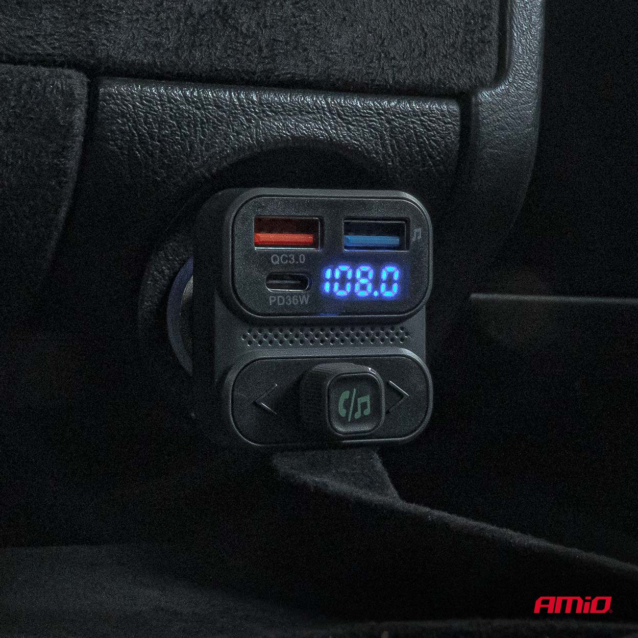 Amio - FM Transmitter Αναπτήρα τύπου FMT02 τάση λειτουργίας 12-24V με 2xUSB Type-A και 1xUSB Type-C για Επιβατικά Αυτοκίνητα και Φορτηγά - 1 τεμ. (04649/AM) Amio - FM Transmitter Αναπτήρα τύπου FMT02 τάση λειτουργίας 12-24V με 2xUSB Type-A και 1xUSB Type-C για Επιβατικά Αυτοκίνητα και Φορτηγά - 1 τεμ. (04649/AM)