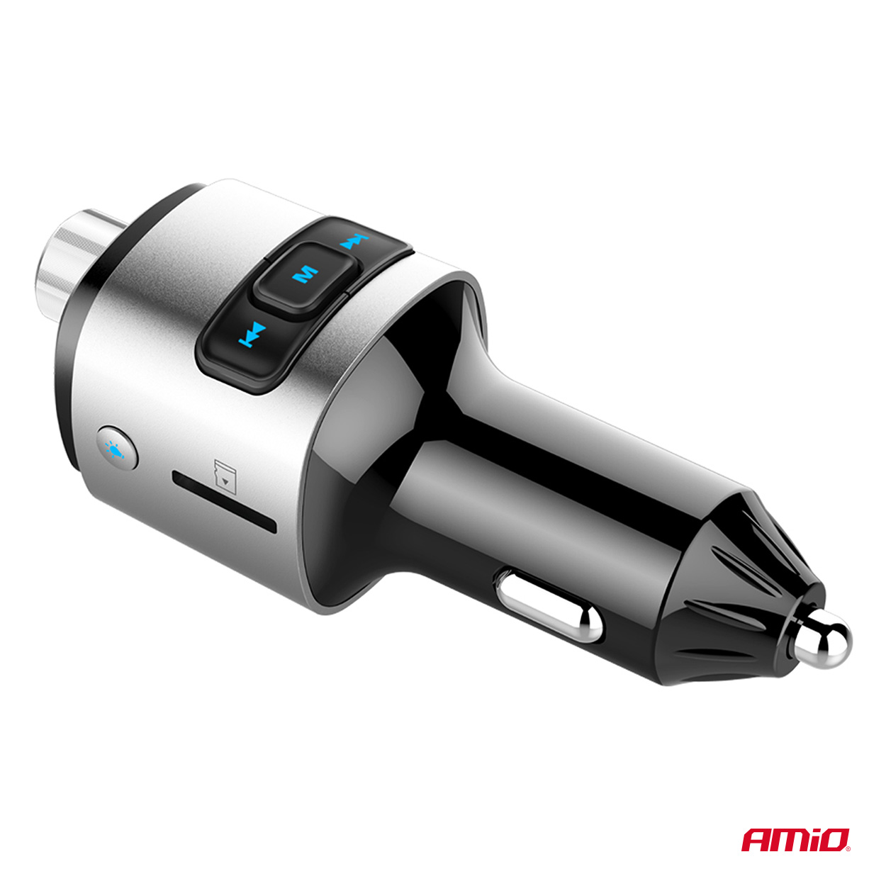 Amio - FM Transmitter Αυτοκινήτου 12/24V με 2xUSB Type-A και Υποδοχή microSD - 1 τεμ. (04654/AM) Amio - FM Transmitter Αυτοκινήτου 12/24V με 2xUSB Type-A και Υποδοχή microSD - 1 τεμ. (04654/AM)