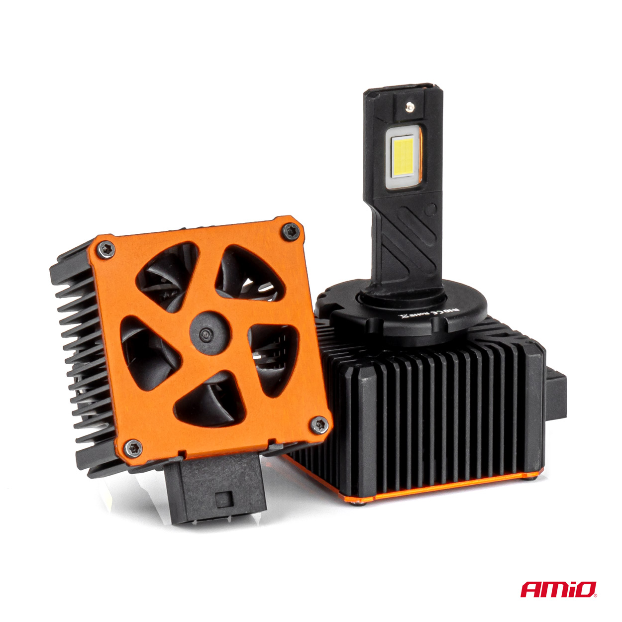 Amio - Λαμπτήρες LED Φώτων Εμπρός τύπου D3S βάση PK32d-5 τάση λειτουργίας 12V απόδοσης 176W (14424lm) XD PRO Series FULL CANBUS 6500K με ψύκτρα Plug & Play για Επιβατικά Αυτοκίνητα - 2 τεμ. (04679/AM) Amio - Λαμπτήρες LED Φώτων Εμπρός τύπου D3S βάση PK32d-5 τάση λειτουργίας 12V απόδοσης 176W (14424lm) XD PRO Series FULL CANBUS 6500K με ψύκτρα Plug & Play για Επιβατικά Αυτοκίνητα - 2 τεμ. (04679/AM)