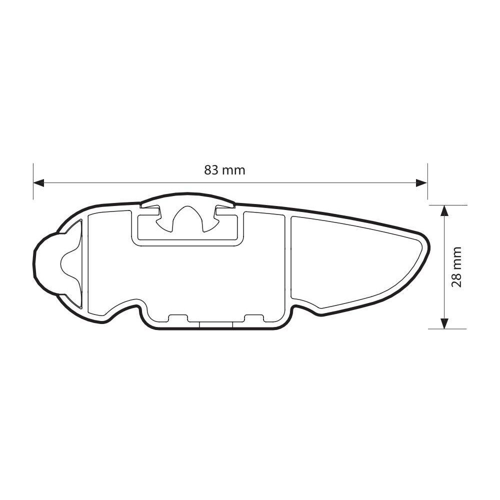 Nordrive - Μπάρα οροφής αλουμινίου ασημί 69cm Silenzio CX Origine System (Origine/Standard/Flush Railing) - 1 τεμ. (L.N15400) Nordrive - Μπάρα οροφής αλουμινίου ασημί 69cm Silenzio CX Origine System (Origine/Standard/Flush Railing) - 1 τεμ. (L.N15400)