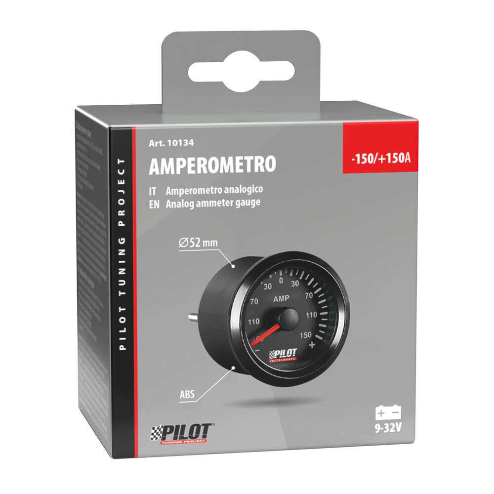 ΑΜΠΕΡΟΜΕΤΡΟ ΑΝΑΛΟΓΙΚΟ ΜΑΥΡΟ ΜΕ ΛΕΥΚΟ ΦΩΣ BLACK ANALOGUE SERIES 9-32V 52mm ΑΜΠΕΡΟΜΕΤΡΟ ΑΝΑΛΟΓΙΚΟ ΜΑΥΡΟ ΜΕ ΛΕΥΚΟ ΦΩΣ BLACK ANALOGUE SERIES 9-32V 52mm