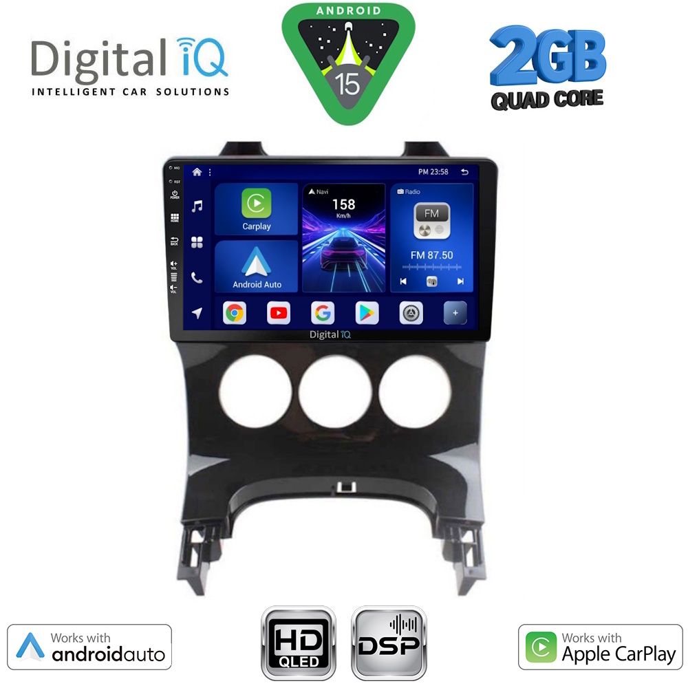DIGITAL IQ BXC 3515_CPAA A/C (9inc) MULTIMEDIA TABLET for PEUGEOT 3008 mod. 2008-2016 DIGITAL IQ BXC 3515_CPAA A/C (9inc) MULTIMEDIA TABLET for PEUGEOT 3008 mod. 2008-2016