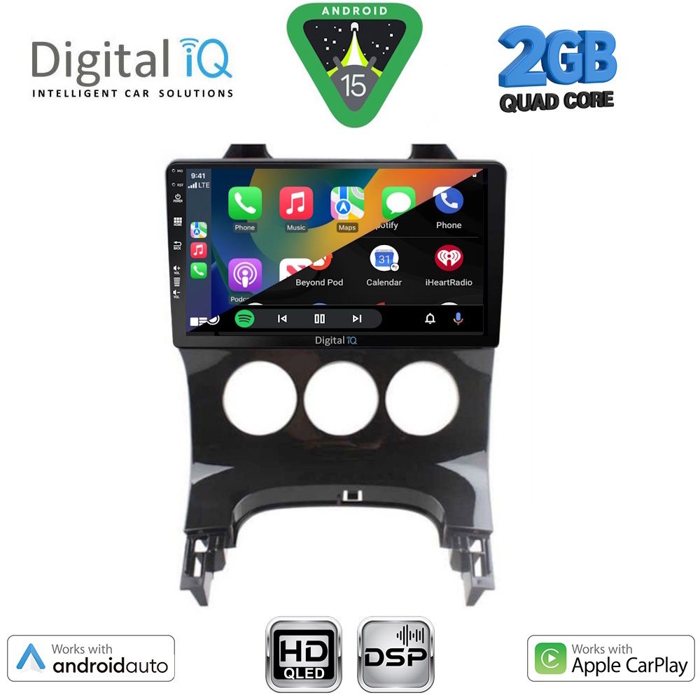 DIGITAL IQ BXC 3515_CPAA A/C (9inc) MULTIMEDIA TABLET for PEUGEOT 3008 mod. 2008-2016 DIGITAL IQ BXC 3515_CPAA A/C (9inc) MULTIMEDIA TABLET for PEUGEOT 3008 mod. 2008-2016
