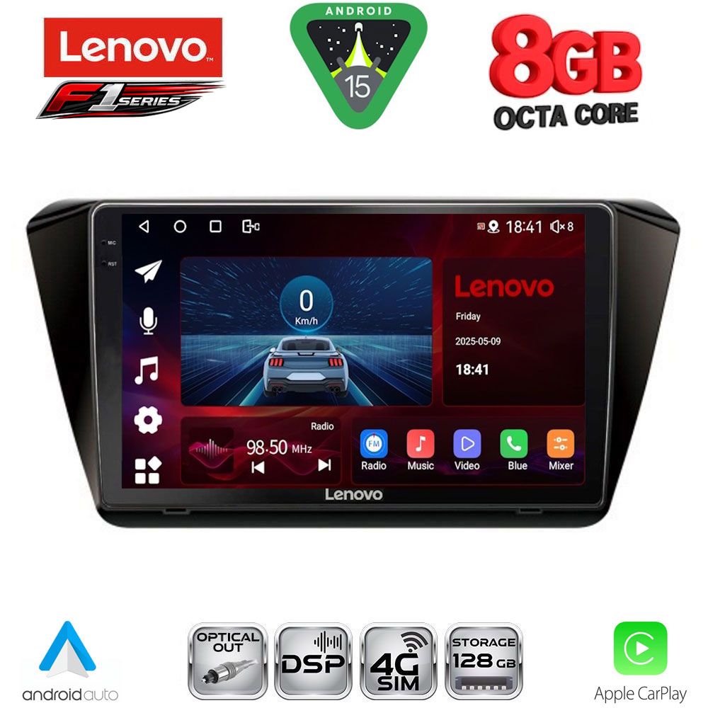 LENOVO SSR 10605_CPA (10inc) MULTIMEDIA TABLET for SKODA SUPERB mod. 2015-2023 LENOVO SSR 10605_CPA (10inc) MULTIMEDIA TABLET for SKODA SUPERB mod. 2015-2023