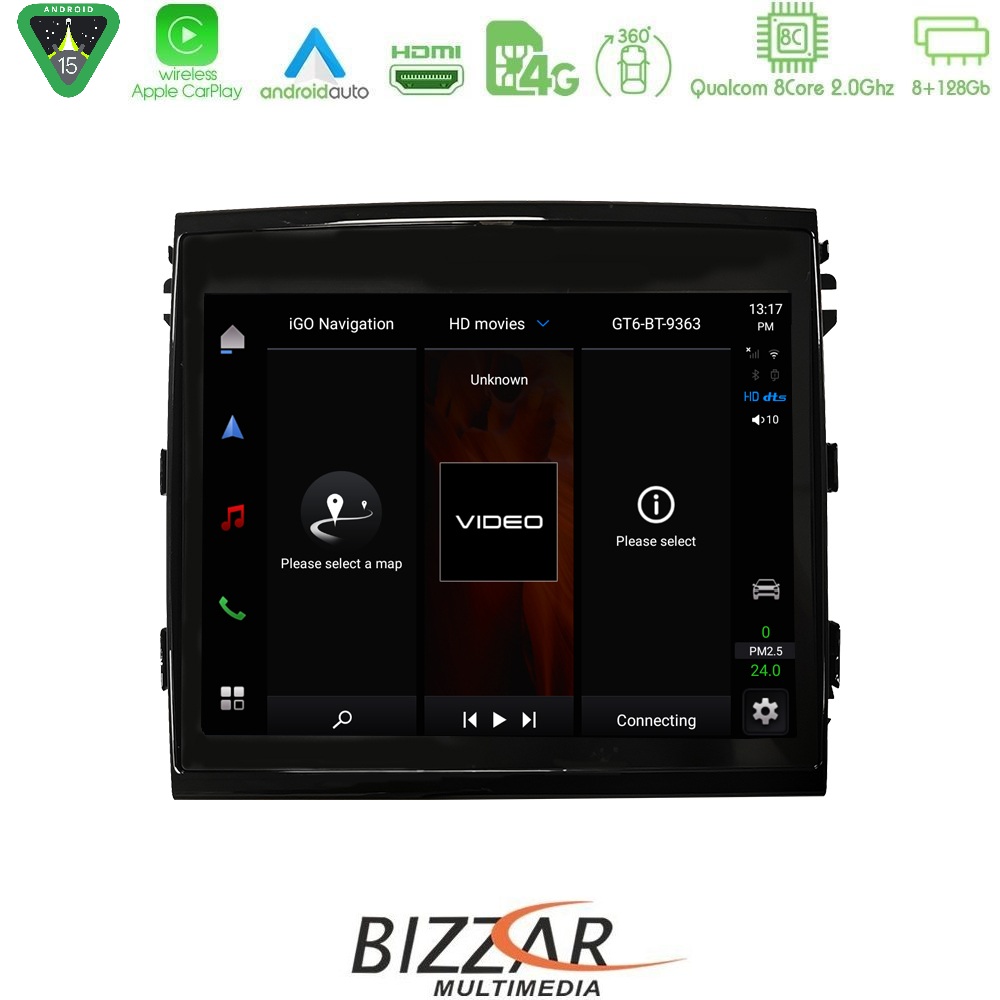 Bizzar OEM Porsche Cayenne 2011-2016 8core Android15 8+128GB Navigation Multimedia 8,4 (OEM STYLE) Bizzar OEM Porsche Cayenne 2011-2016 8core Android15 8+128GB Navigation Multimedia 8,4 (OEM STYLE)