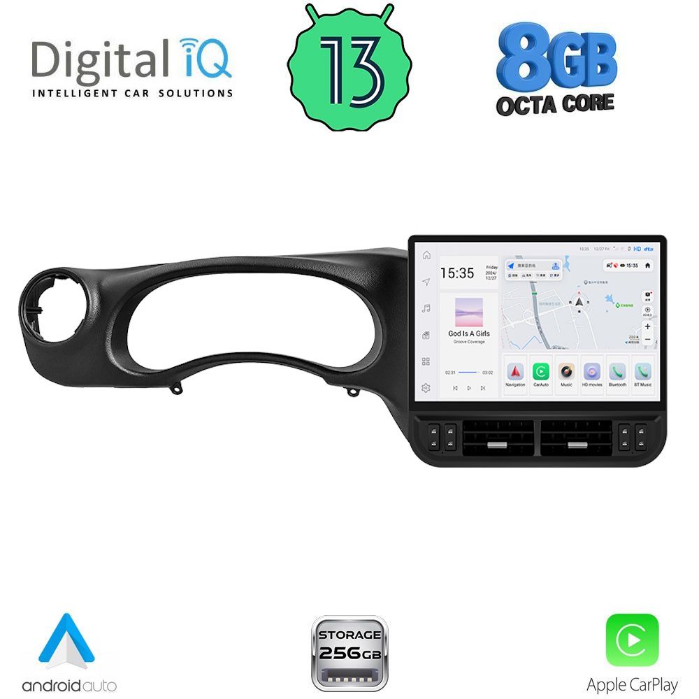 DIGITAL IQ ZFG 895_CPA (16.8inc) MULTIMEDIA SYSTEM for JEEP WRANGLER mod. 2011-2017 DIGITAL IQ ZFG 895_CPA (16.8inc) MULTIMEDIA SYSTEM for JEEP WRANGLER mod. 2011-2017