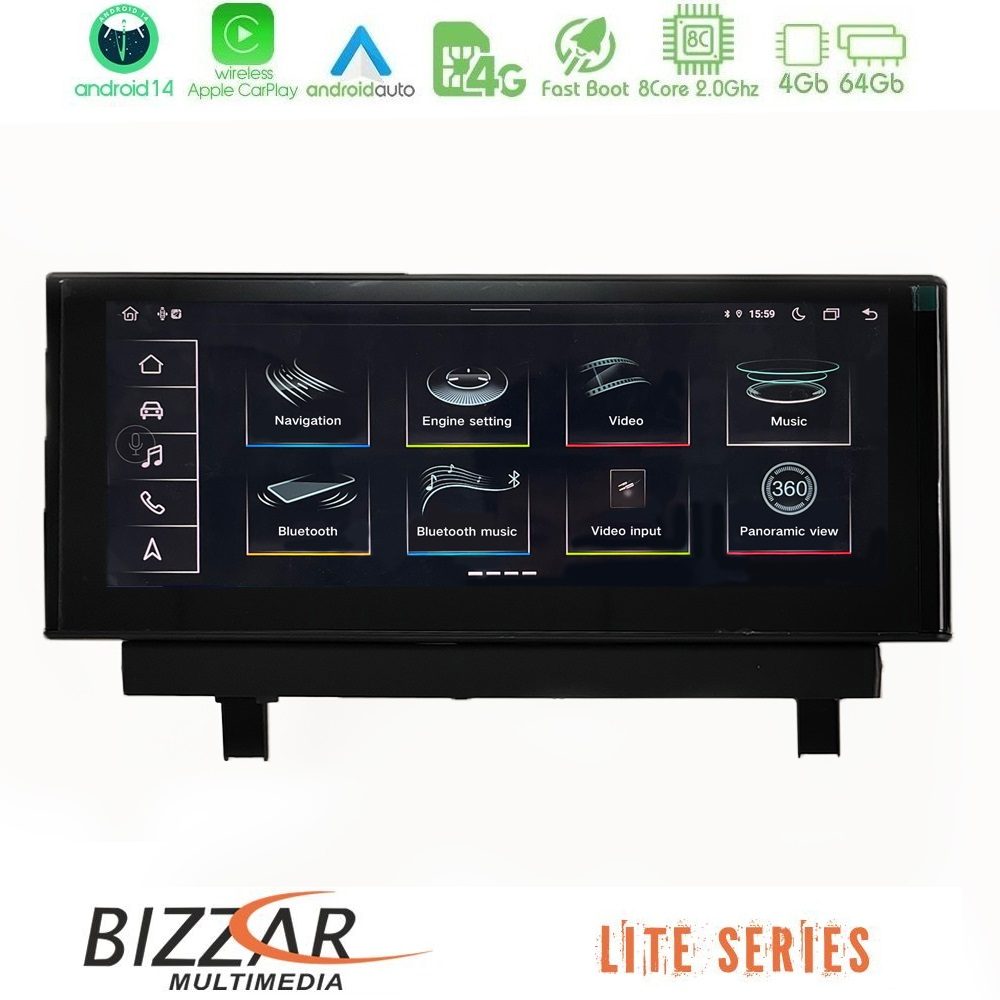 Bizzar Lite Series AUDI Q2 (GA) 2016-2023 10.25 Android14 8Core 4+64GB Navigation Multimedia Station Bizzar Lite Series AUDI Q2 (GA) 2016-2023 10.25 Android14 8Core 4+64GB Navigation Multimedia Station