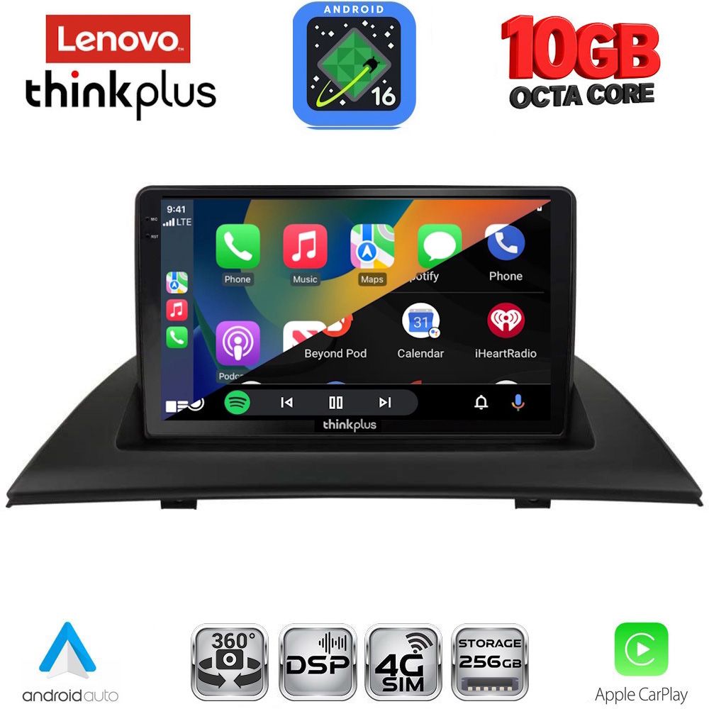 LENOVO LTM 11058_CPA (9inc) MULTIMEDIA TABLET for BMW X3 (E83) mod. 2003-2010 LENOVO LTM 11058_CPA (9inc) MULTIMEDIA TABLET for BMW X3 (E83) mod. 2003-2010