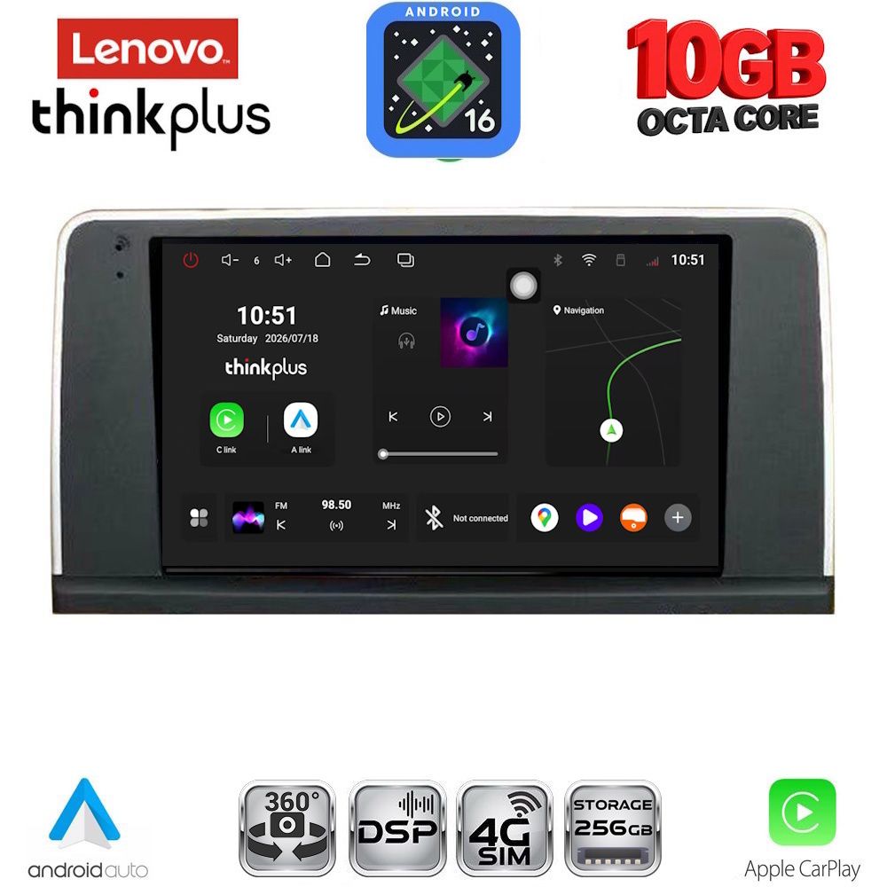 LENOVO LTM 11059_CPA (9inc) (CIC) MULTIMEDIA TABLET for BMW X3 (F25) mod. 2011-2013 LENOVO LTM 11059_CPA (9inc) (CIC) MULTIMEDIA TABLET for BMW X3 (F25) mod. 2011-2013
