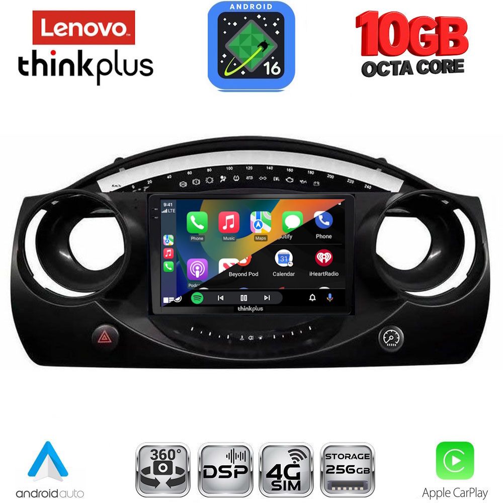 LENOVO LTM 11063_CPA (9inc) MULTIMEDIA TABLET for MINI COOPER (R50-R52-R53) mod. 2000-2006 LENOVO LTM 11063_CPA (9inc) MULTIMEDIA TABLET for MINI COOPER (R50-R52-R53) mod. 2000-2006