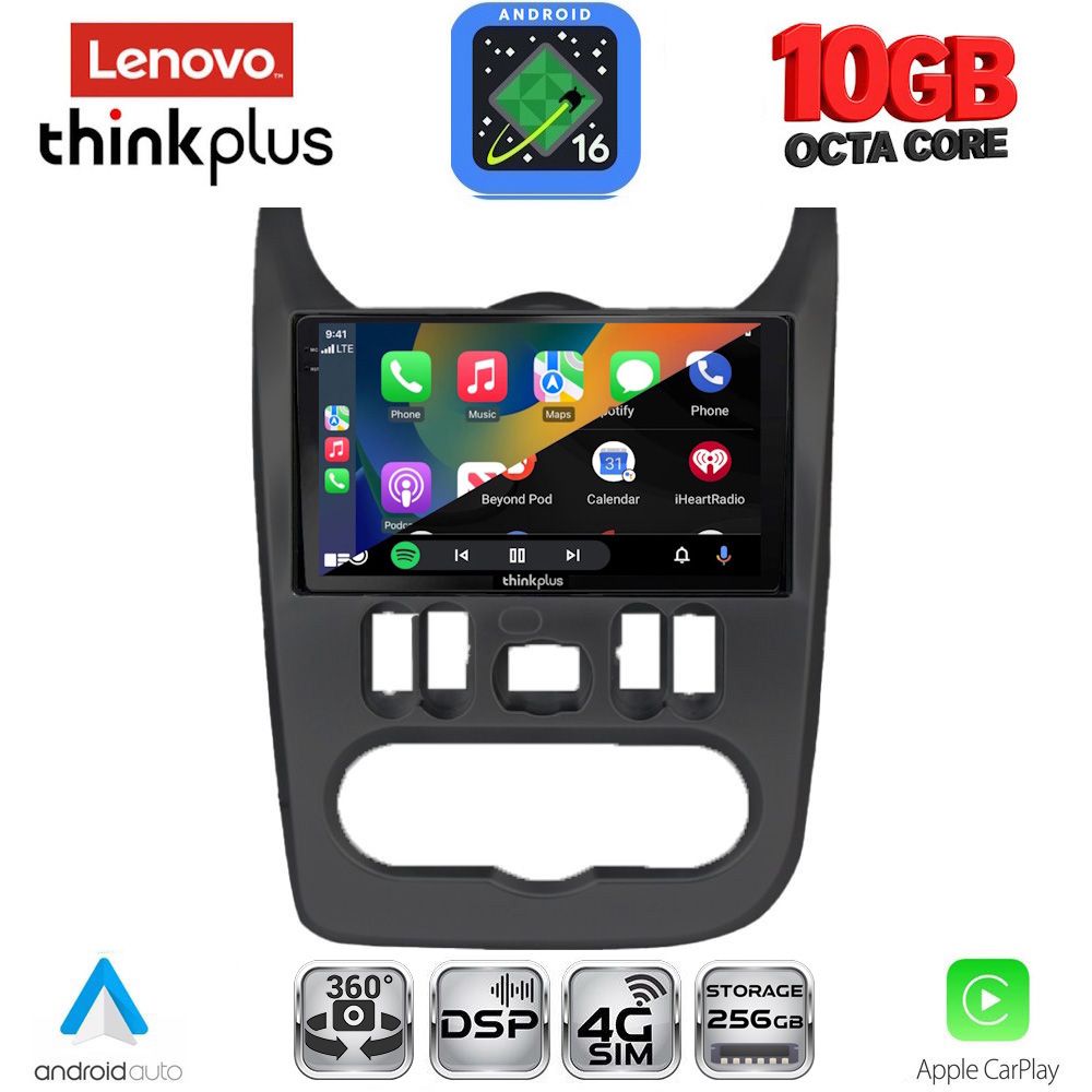 LENOVO LTM 11101BL_CPA (9inc) MULTIMEDIA TABLET for DACIA DUSTER – LOGAN – SANDERO mod. 2006-2012 (BLACK) LENOVO LTM 11101BL_CPA (9inc) MULTIMEDIA TABLET for DACIA DUSTER – LOGAN – SANDERO mod. 2006-2012 (BLACK)