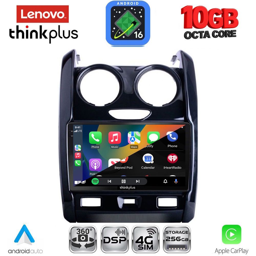LENOVO LTM 11103_CPA (9inc) MULTIMEDIA TABLET for DACIA DUSTER mod. 2012-2019 LENOVO LTM 11103_CPA (9inc) MULTIMEDIA TABLET for DACIA DUSTER mod. 2012-2019