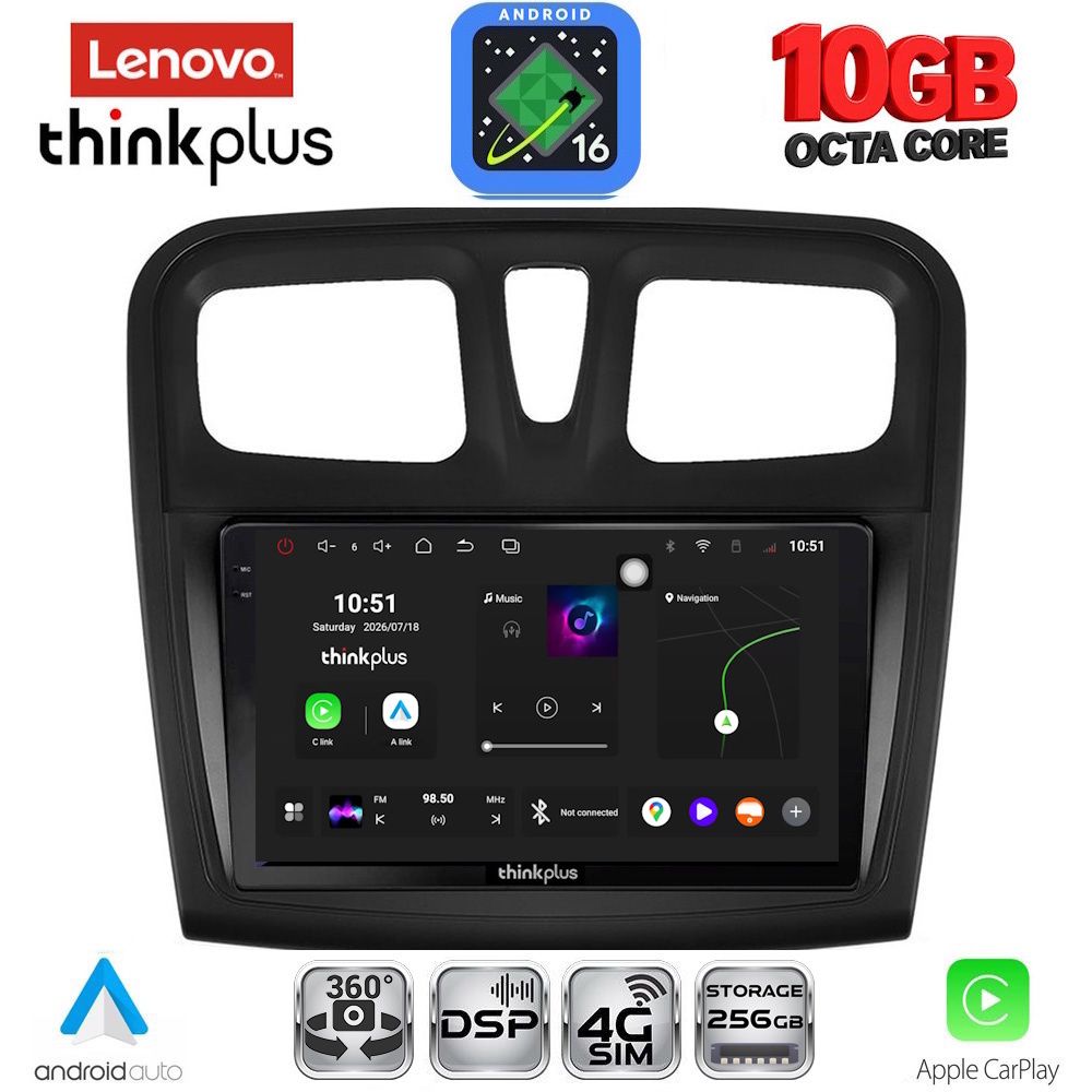 LENOVO LTM 11108SQ_CPA (9inc) MULTIMEDIA TABLET for DACIA LOGAN – SANDERO mod. 2012-2019 LENOVO LTM 11108SQ_CPA (9inc) MULTIMEDIA TABLET for DACIA LOGAN – SANDERO mod. 2012-2019