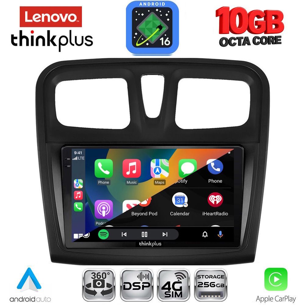 LENOVO LTM 11108SQ_CPA (9inc) MULTIMEDIA TABLET for DACIA LOGAN – SANDERO mod. 2012-2019 LENOVO LTM 11108SQ_CPA (9inc) MULTIMEDIA TABLET for DACIA LOGAN – SANDERO mod. 2012-2019