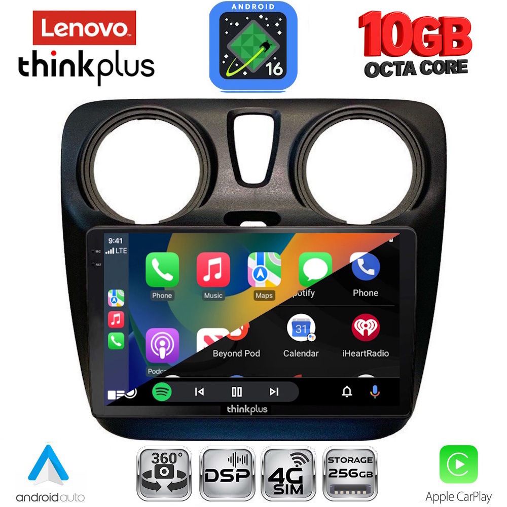 LENOVO LTM 11112_CPA (9inc) MULTIMEDIA TABLET for DACIA DOKKER 2012-2022 LENOVO LTM 11112_CPA (9inc) MULTIMEDIA TABLET for DACIA DOKKER 2012-2022
