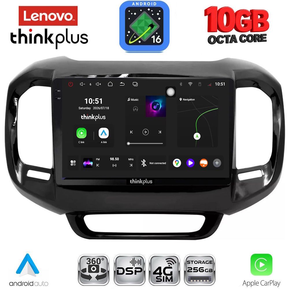 LENOVO LTM 11127_CPA (9inc) MULTIMEDIA TABLET for FIAT TORO mod. 2017-2026 LENOVO LTM 11127_CPA (9inc) MULTIMEDIA TABLET for FIAT TORO mod. 2017-2026