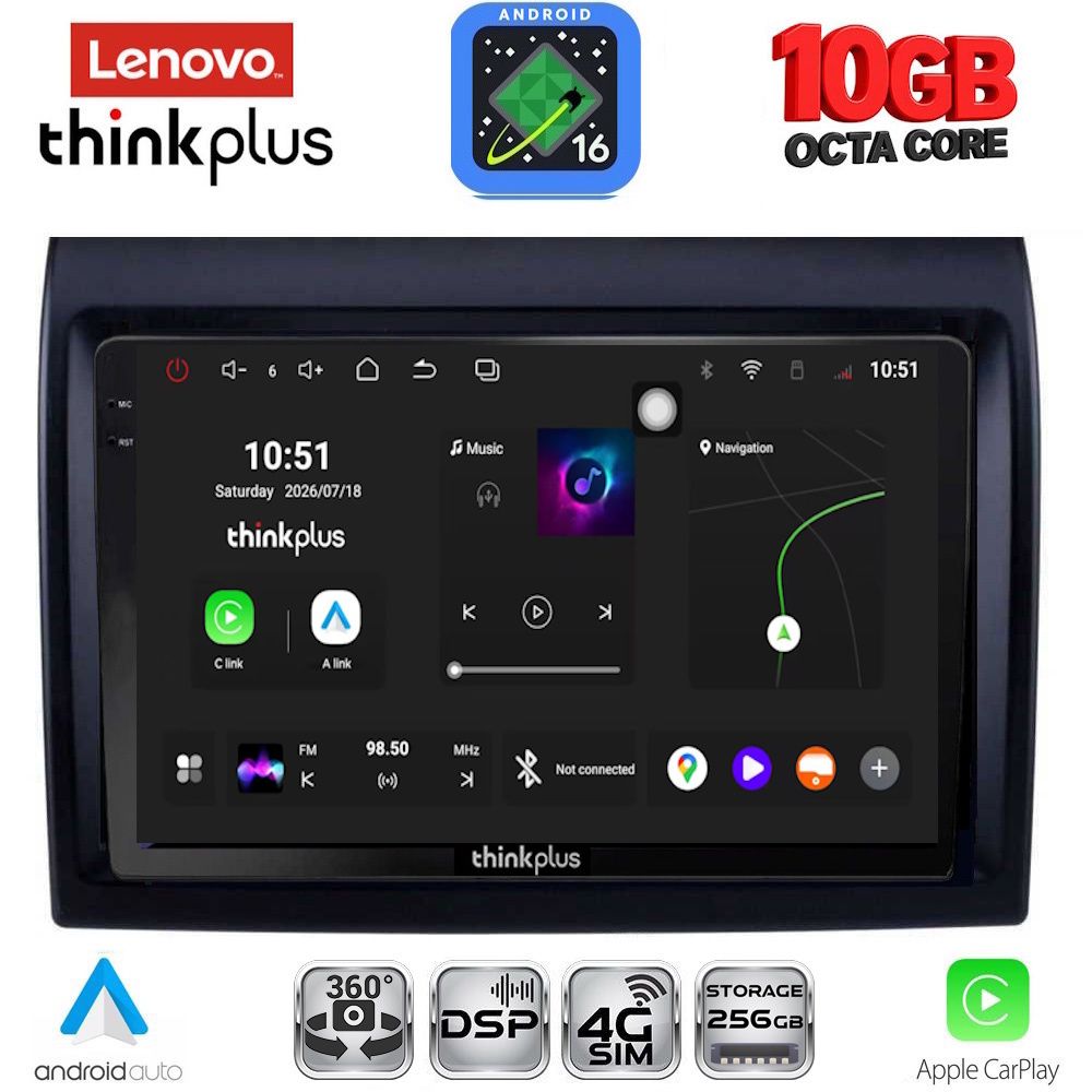 LENOVO LTM 11140_CPA (9inc) MULTIMEDIA TABLET for FIAT DUCATO mod. 2006-2011 LENOVO LTM 11140_CPA (9inc) MULTIMEDIA TABLET for FIAT DUCATO mod. 2006-2011