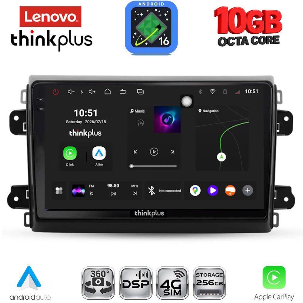 LENOVO LTM 11143_CPA (9inc) MULTIMEDIA TABLET for FIAT DUCATO mod. 2021-2026 LENOVO LTM 11143_CPA (9inc) MULTIMEDIA TABLET for FIAT DUCATO mod. 2021-2026