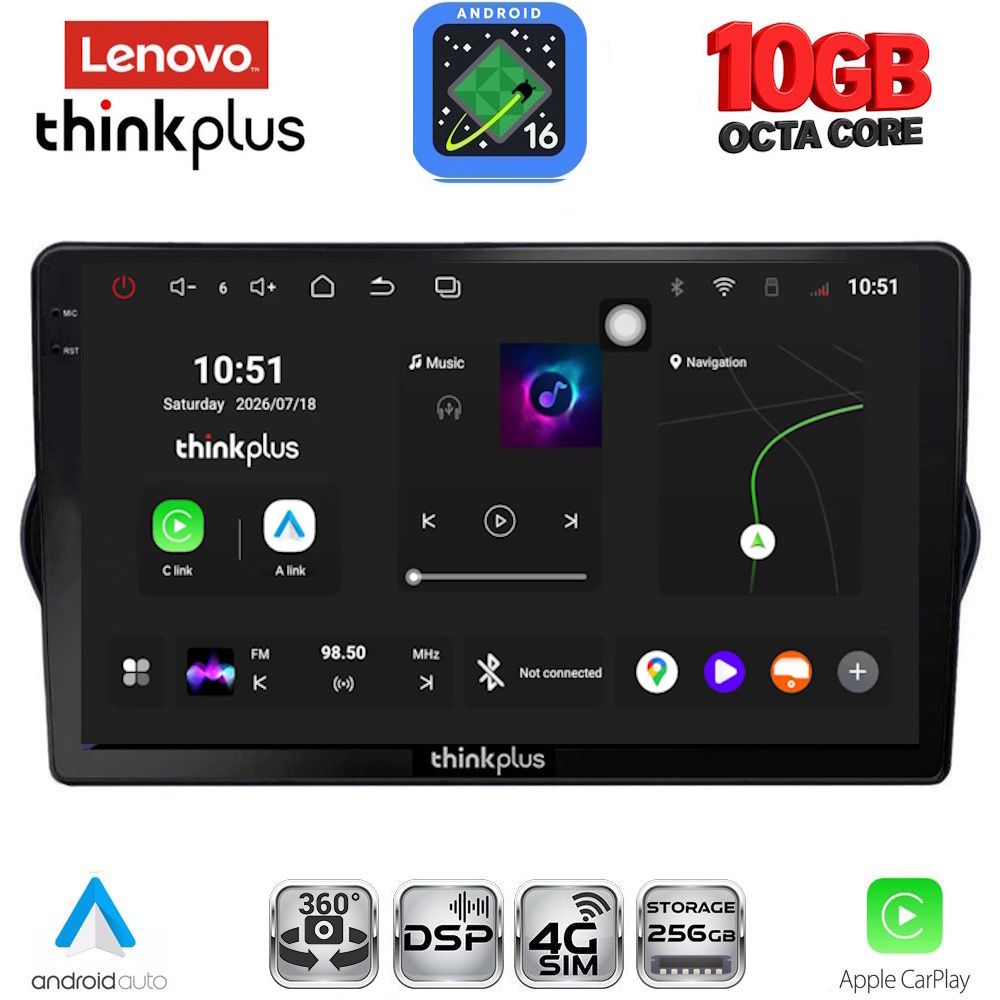 LENOVO LTM 11148_CPA (9inc) MULTIMEDIA TABLET for FIAT TIPO mod. 2015-2023 LENOVO LTM 11148_CPA (9inc) MULTIMEDIA TABLET for FIAT TIPO mod. 2015-2023