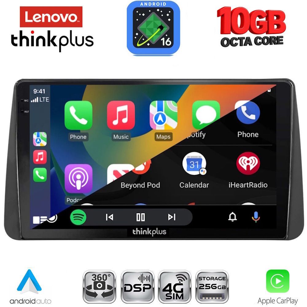 LENOVO LTM 11149_CPA DASH (9inc) MULTIMEDIA TABLET for FIAT TIPO mod. 2018-2023 LENOVO LTM 11149_CPA DASH (9inc) MULTIMEDIA TABLET for FIAT TIPO mod. 2018-2023