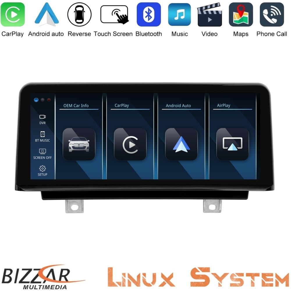 Bizzar BMW 3/4series (F30/F32) Linux Apple CarPlay | Android Auto screen 10.25 HD Bizzar BMW 3/4series (F30/F32) Linux Apple CarPlay | Android Auto screen 10.25 HD