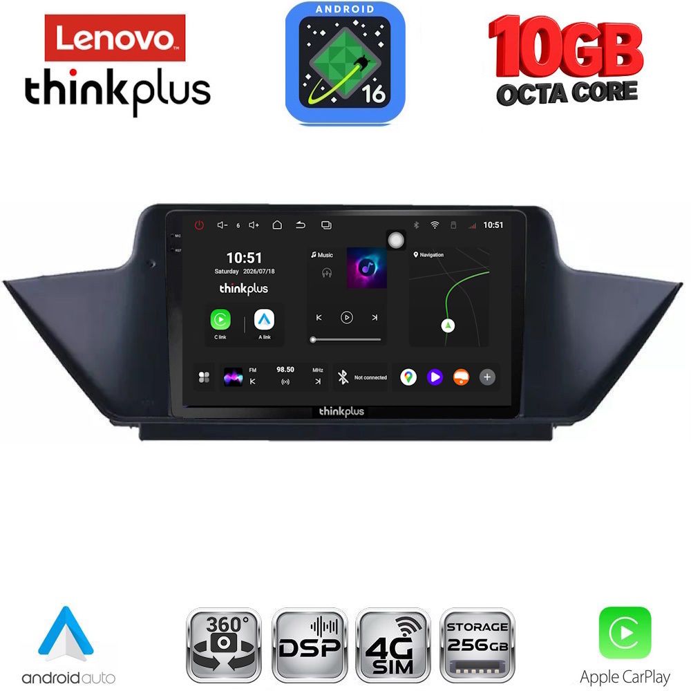 LENOVO LTM 11056_CPA (10inc) MULTIMEDIA TABLET for BMW X1 mod. 2009-2015 LENOVO LTM 11056_CPA (10inc) MULTIMEDIA TABLET for BMW X1 mod. 2009-2015