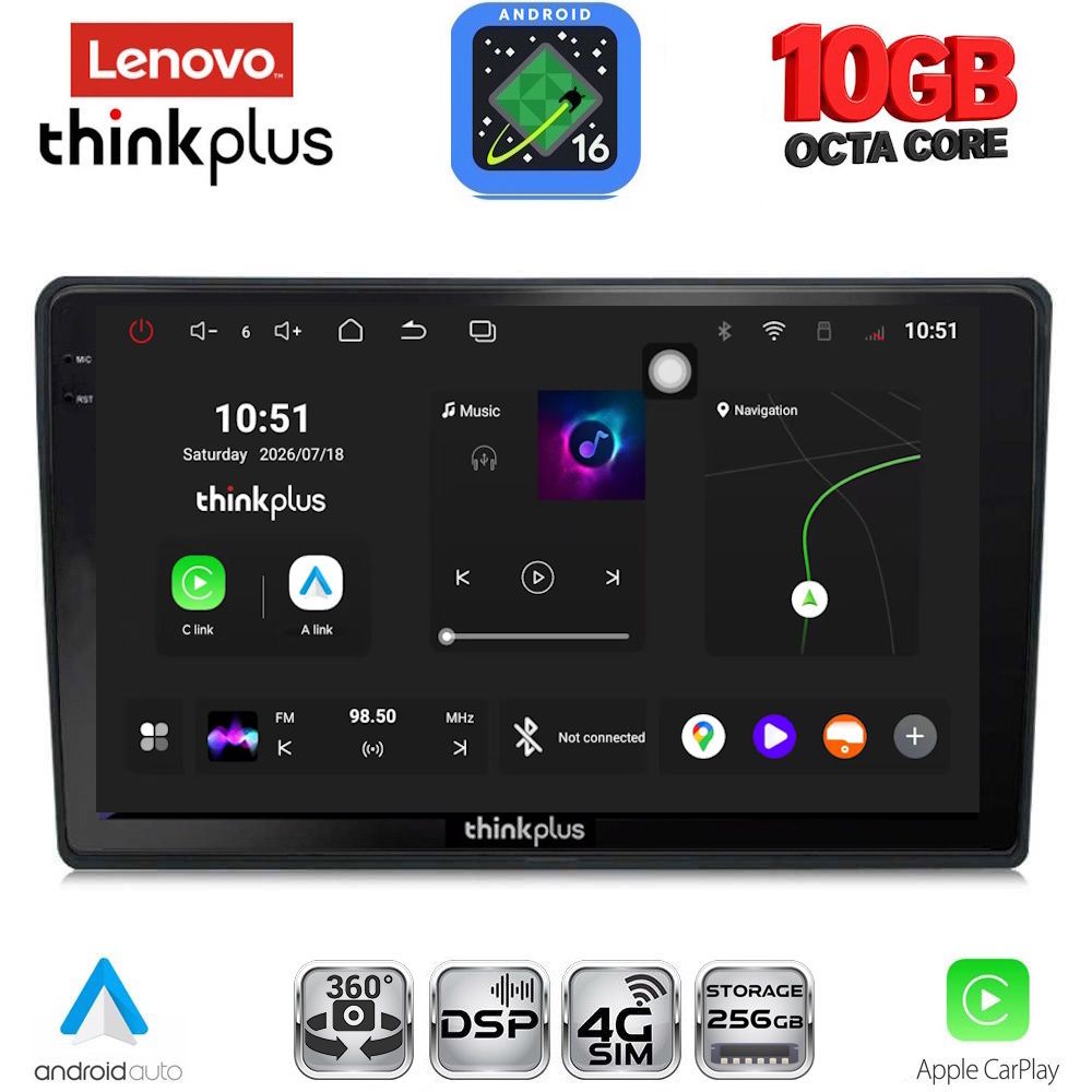 LENOVO LTM 11086_CPA (10inc) MULTIMEDIA TABLET for CITROEN C4 - DS4 mod. 2018-2025 LENOVO LTM 11086_CPA (10inc) MULTIMEDIA TABLET for CITROEN C4 - DS4 mod. 2018-2025