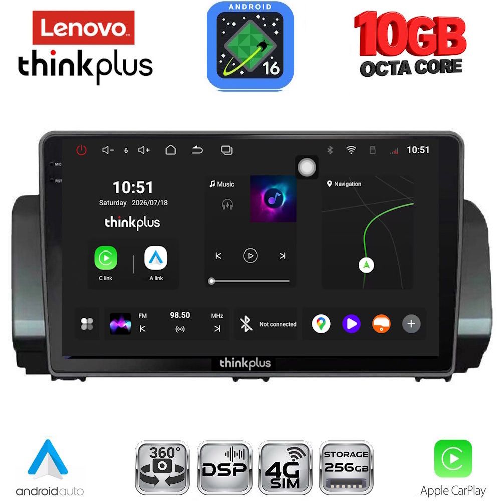 LENOVO LTM 11109_CPA (10inc) MULTIMEDIA TABLET for DACIA LOGAN - SANDERO - JOGGER mod. 2020+ LENOVO LTM 11109_CPA (10inc) MULTIMEDIA TABLET for DACIA LOGAN - SANDERO - JOGGER mod. 2020+