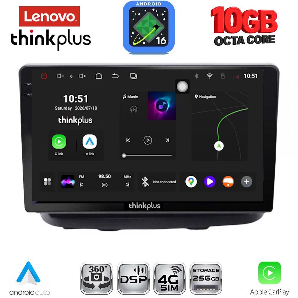 LENOVO LTM 11135_CPA (10inc) MULTIMEDIA TABLET for FIAT DOBLO mod. 2002-2009 LENOVO LTM 11135_CPA (10inc) MULTIMEDIA TABLET for FIAT DOBLO mod. 2002-2009