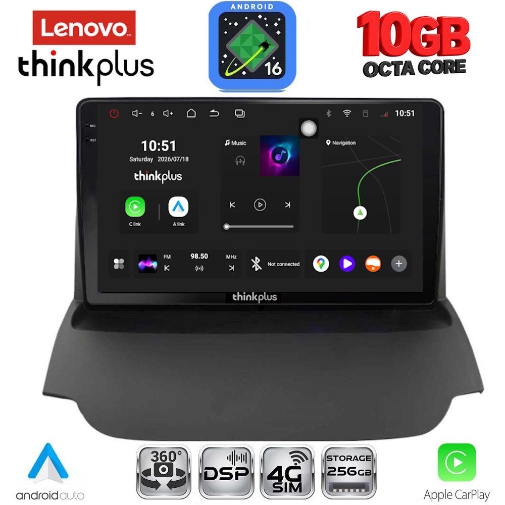 LENOVO LTM 11150_CPA (9inc) MULTIMEDIA TABLET for FORD B-MAX mod. 2012-2017 LENOVO LTM 11150_CPA (9inc) MULTIMEDIA TABLET for FORD B-MAX mod. 2012-2017