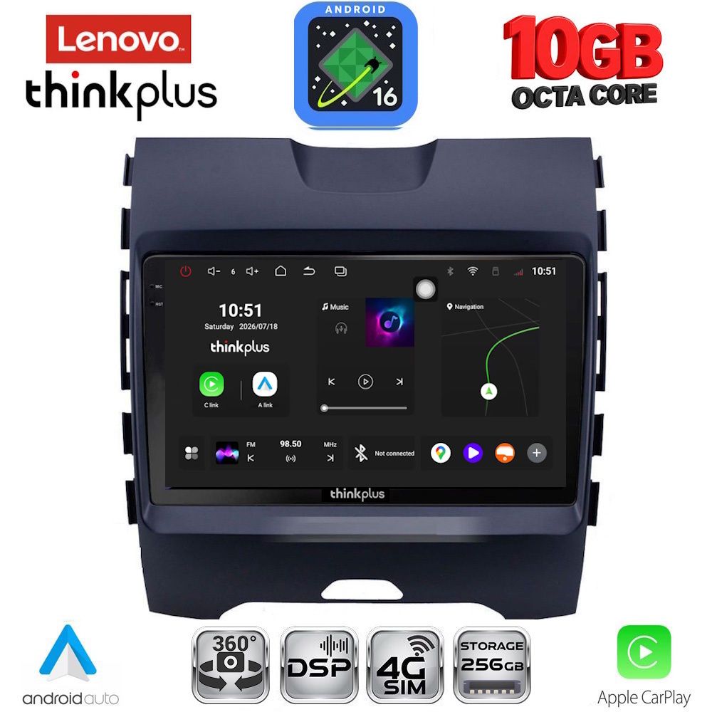 LENOVO LTM 11152_CPA (9inc) MULTIMEDIA TABLET for FORD EDGE mod. 2015-2023 LENOVO LTM 11152_CPA (9inc) MULTIMEDIA TABLET for FORD EDGE mod. 2015-2023